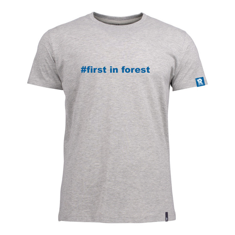 GREY FIRST IN FOREST T SHIRT